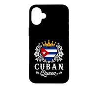 Cuban Queen Cuba Flag Proud Cuban Woman Case for iPhone 16 Plus