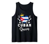 Cuban Queen Cuba Flag Proud Cuban Woman Tank Top