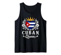 Cuban Queen Cuba Flag Proud Cuban Woman Tank Top