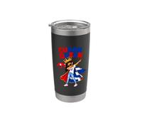 Cuban Queen Dabbing Girl Cuba Flag Pride Heritage Stainless Steel Insulated Tumbler