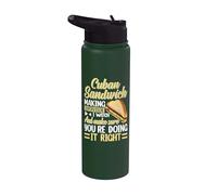 Cuban Sandwich Peanut Butter for Men and Women Stainless Steel Insulated Water Bottle