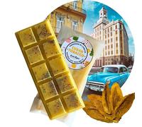 Cuban Tobacco Scented Soy Wax Melts | Handmade & Hand-Poured in London | Strong and Long-Lasting | Eco-Friendly & Vegan | Grounding Home Fragrance Gift | 45g Wax Bar