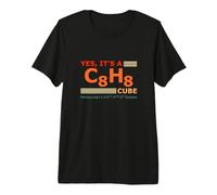 Cubane Molecule C8H8 Chemistry - Yes It's a Cube Retro Premium T-Shirt