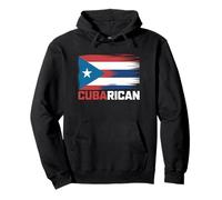 CubaRican Half Cuban Puerto Rican Boricua Cuba Flag Pride Pullover Hoodie