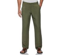 Cubavera Men's Big and Tall Linen-Blend Pants With Drawstring (Size Small - 5X Big & Tall), Olivine, 3X/30" Inseam