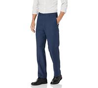 Cubavera Men's Flat Front Linen Blend (Waist Size 30-54 Big & Tall) Casual Pants, Dress Blues, 34W / 34L