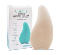 Cubble 2-in-1 Warming Lactation Massager | Breastfeeding Support for Clogged Ducts, Engorgement & Milk Flow - Soothing Heat Vibration for Nursing Mums (Cream)