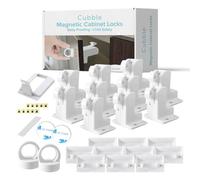 Cubble Baby Safety Magnetic Cabinet Locks - No Drills, Easy Install, Invisible Locking System for Drawers & Cupboards, Strong Adhesive (10 Locks + 2 Keys)