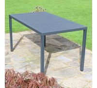 "CUBE" 140 x 80 cm RECTANGULAR TABLE in ANTHRACITE by NARDI, ND/117