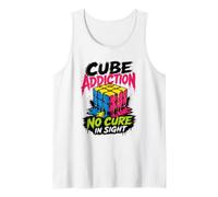Cube Addiction No Cure in Sight Puzzle Humor Tank Top