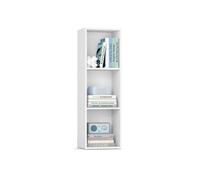 Cube bookshelf with open shelves for storage and display, Cloud White / 3-Tier(30W x 94.8H cm)