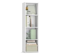 Cube bookshelf with open shelves for storage and display, Cloud White / 4-Tier(30W x 106H cm)