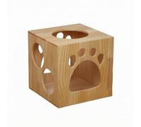 Cube Cat House Private Wooden Cat for Living Room, 34 34 34cm, style to 2