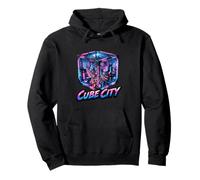Cube City Futuristic Urban Dimension Cyber World Pullover Hoodie