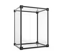 Cube Clear Acrylic Showcase Display Organizer Box, Acrylic Display Case Aluminum Frame Stackable Clear Multiple Sizes(40x25x35CM)