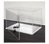Cube Clear Acrylic Showcase Display Organizer Box, Acrylic Display Case With Base And Lock Multiple Sizes(20 x 10 x 10 cm ( 8 x 4 x 4 in ))
