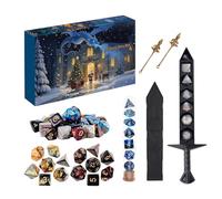 Cube Countdown Advent Calendar 2025, 24 Holiday Countdown Calendar, Festive Role Play Board Game for Friends, Teenagers, Men, Family, Teenagers, Adults - for Men, Teenagers, Friends Rollens