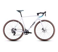 Cube Cross Race C:62 Race Cyclocross Bike in Polarwhite and Blue 61