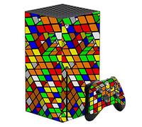 Cube Custom Vinyl Skins for Xbox Series X, Wrap Decal Cover Stickers for Xbox Series X Console Controller (rubik's cube)
