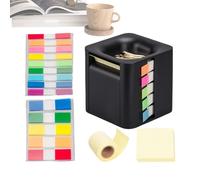 Cube Door for Notes, Dispenser for Cubic Sticker Notes - Notes Dispenser 4 in 1 - Bankruptcy Dispenser, Organizer for Block Notes Paper with Colored Sticker