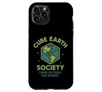 Cube Earth Society, Think Outside The Sphere Satirical Case for iPhone 11 Pro