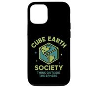 Cube Earth Society, Think Outside The Sphere Satirical Case for iPhone 12/12 Pro