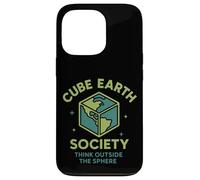 Cube Earth Society, Think Outside The Sphere Satirical Case for iPhone 13 Pro