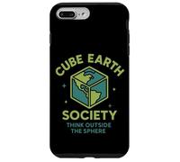 Cube Earth Society, Think Outside The Sphere Satirical Case for iPhone 7 Plus/8 Plus