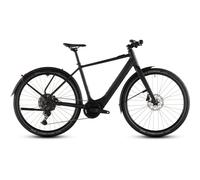 Cube Editor Hybrid Pro FE 400Wh Electric Hybrid Bike in Coal and Prism M