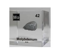 Cube Element Cubes 5cm/2in Encased in Crystal-Clear Lucite Acrylic for Periodic Table Collection Display or Educational Purposes-42-Mo Molybdenum