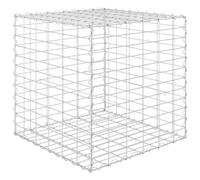 Cube Gabion Raised Bed Outdoor Planter Pot Garden Raised Bed Steel Wire vidaXL