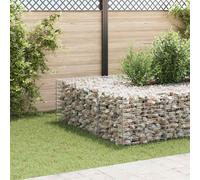Cube Gabion Raised Bed Steel Wire 60x60x60 cm Silver - Vidaxl