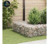 Cube Gabion Raised Bed Outdoor Planter Pot Garden Raised Bed Steel Wire vidaXL