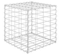 Cube Gabion Raised Bed Outdoor Planter Pot Garden Raised Bed Steel Wire vidaXL
