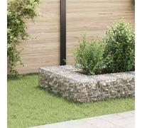 Cube Gabion Raised Bed, Steel Wire, Garden Border, Silver, 30 x 30 x 30 cm