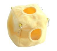 Cube Hamster House, Hamster Bed, Cage Accessory, Funny Pet Supplies for Chinchillas, Gerbils, Mice, and Hedgehogs, Cozy and Entertaining Small Animal Shelter, 3.94x3.94x3.94 inches