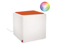 Moree Indoor LED Stool & Side Table CUBE – RGBW LED & remote, without support Moree Indoor LED Stool & Side Table CUBE – RGBW LED & remote, glass tabletop Moree Indoor LED Stool & Side Table CUBE – RGBW LED & remote, felt seat cushion Anthracite Moree Indoor LED Stool & Side Table CUBE – RGBW LED & remote, felt seat cushion Red Moree Indoor LED Stool & Side Table CUBE – RGBW LED & remote, felt seat cushion Orange
