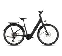 Cube Kathmandu Hybrid C:62 SLX EE 400Wh Electric Hybrid Bike in Liquidblack and Bluedust S