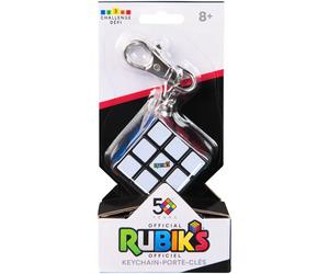 Cube Keyring Spin Master Rubiks Argenté One size