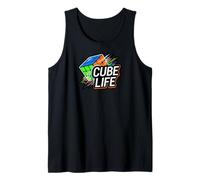 Cube Life Puzzle Solver Speedcuber Enthusiast Tank Top