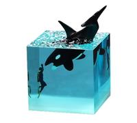 Cube Lights For Bedroom - Glow Nightlight, Widely Use Bedside Projector | Relaxing Wave Effect, Room Decoration, Shelf Accent, Sleep Lamp, Ambian
