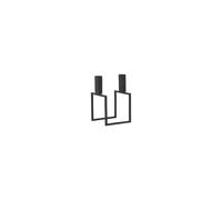 Cube Line Candlestick Black