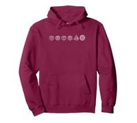 CUBE LINEUP - for those who Solve a Cube Pullover Hoodie, Adult Unisex, Burgundy, Large