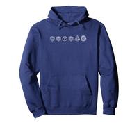 CUBE LINEUP - for those who Solve a Cube Pullover Hoodie, Adult Unisex, Navy Blue, Large