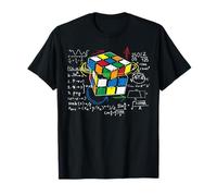 Cube Magic with Math Equations Retro Nerdy Rubik T-Shirt