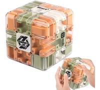 Cube Maze Puzzle Toy, Fun Puzzle Puzzle, Educational Interactive Toy, 3D Roller Ball Maze Cube, Anti-Stress Labyrinth Cubes, for Teenagers, Adults, Birthday Gift