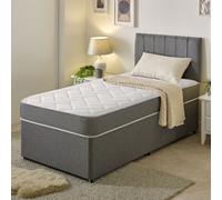Cube Memory Foam Hybrid Spring Mattress Starlight Beds Grey Double