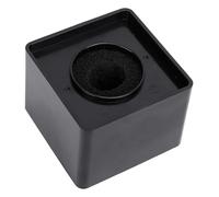 Cube Microphone Stand, ABS Sponge Material Square Microphone Flag Station Holder Accessories for Interview KTV Reporter Host