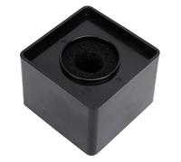 Cube Microphone Stand, ABS Sponge Square Cube Microphone Flag Station Interview Mic Flag Logo Station for Interview KTV Reporter Host