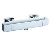 Cube Modern Thermostatic Square Bar Mixer Shower Valve Tap
